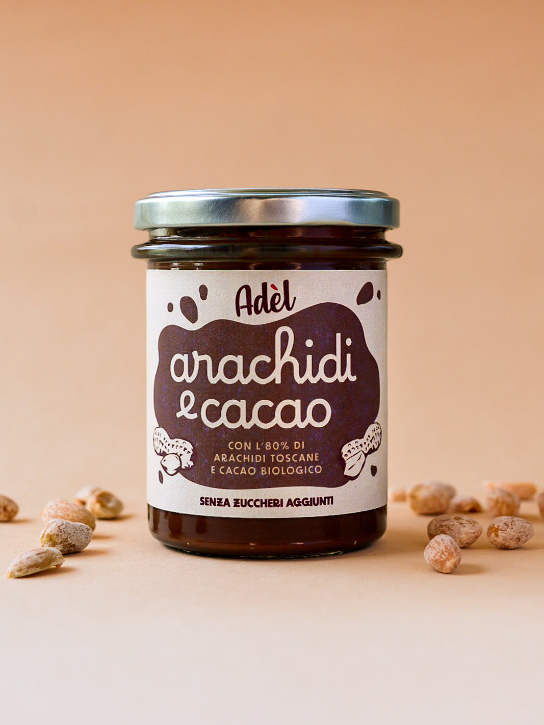Arachidi e cacao senza zuccheri aggiunti