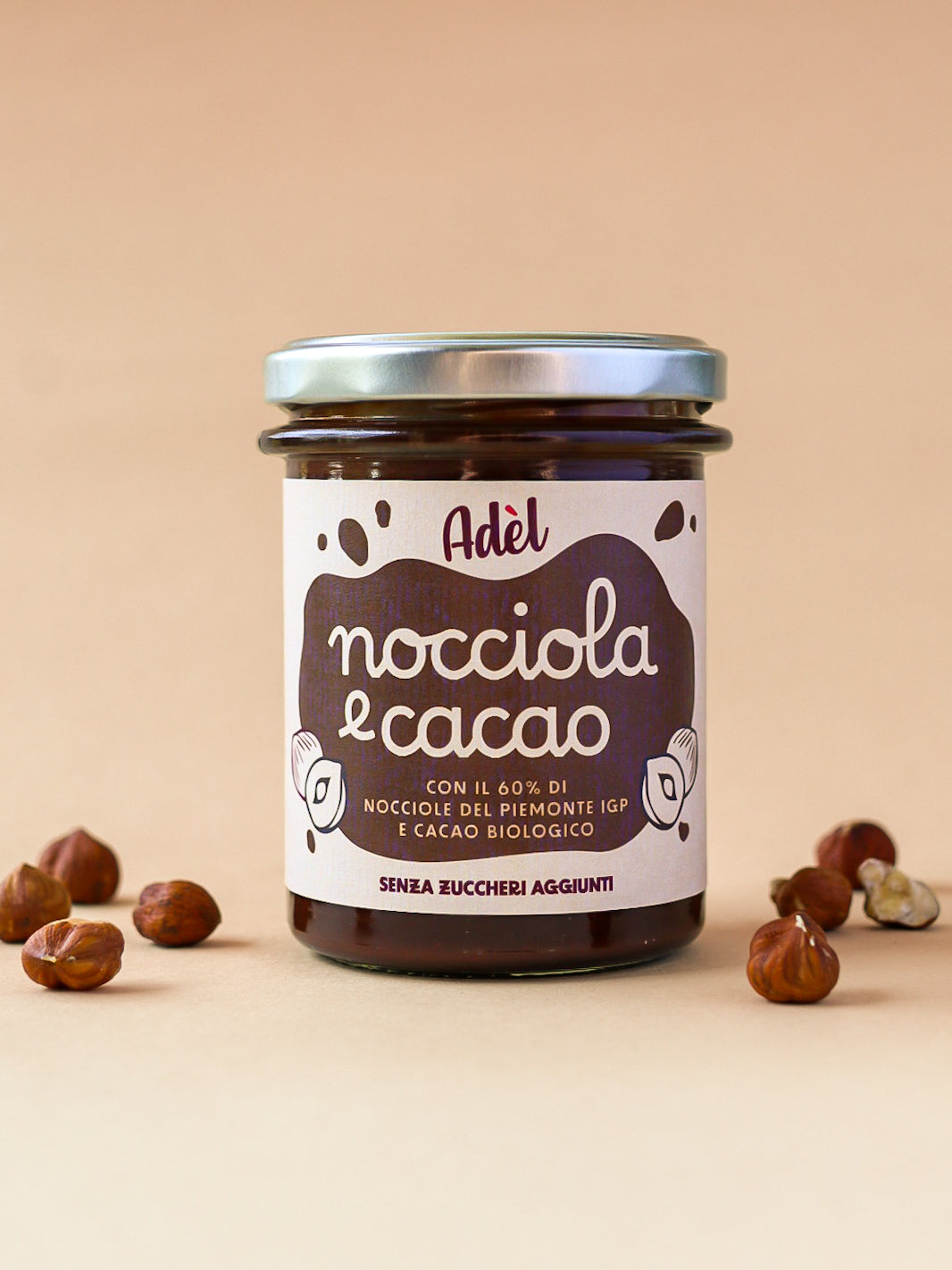 Nocciola e cacao senza zuccheri aggiunti